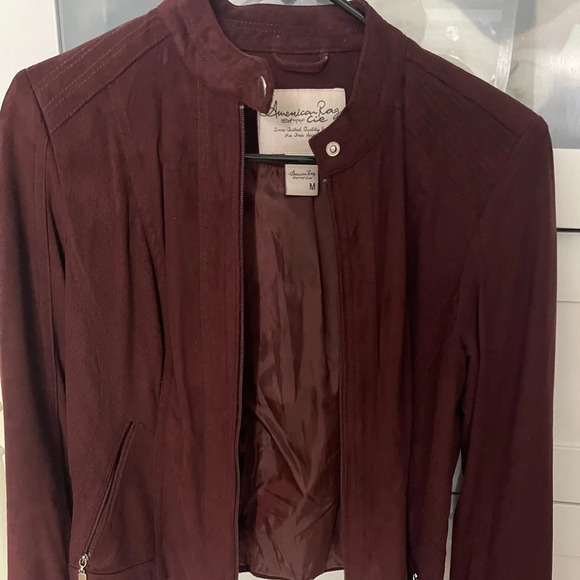 American rag Burgundy jacket size M - Picture 1 of 2